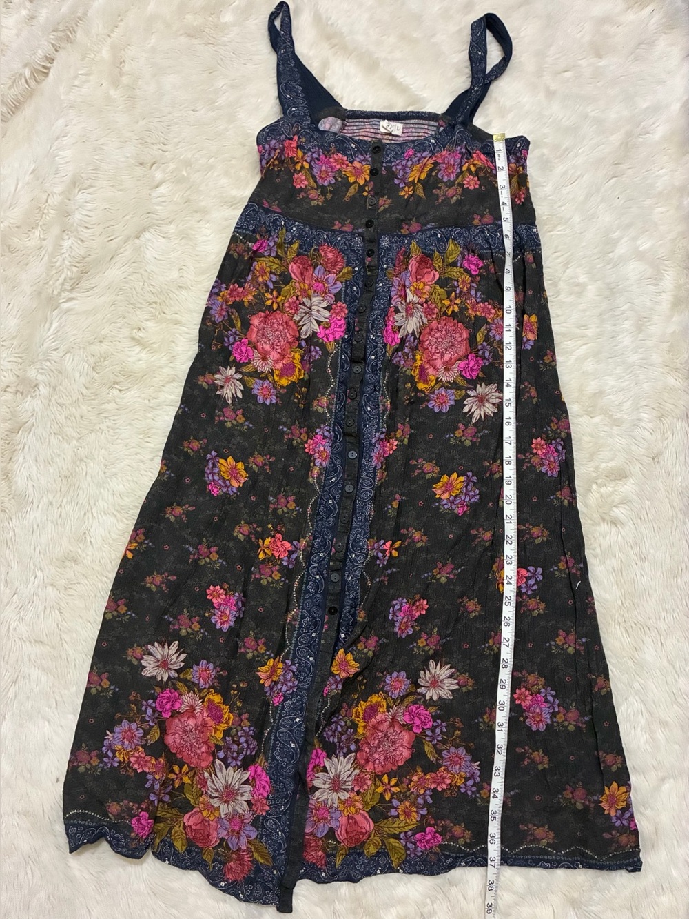 Natural Life Lucy Maxi Dress, Gray / Blue / Pink / Purple, Women’s Large - Picture 7 of 12